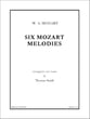 Six Mozart Melodies Guitar and Fretted sheet music cover